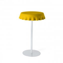 Table haute Fizzz, Slide Design jaune safran