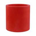 Grand pot Cylindrique rouge, simple paroi, Vondom, Diamètre 80 x Hauteur 80 cm