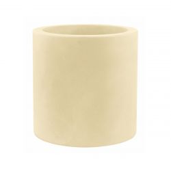 Grand pot Cylindrique crème double paroi, Vondom, Diamètre 80 x Hauteur 80 cm