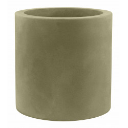 Pot Cylindre diamètre 50 x hauteur 50 cm, double paroi, Vondom kaki
