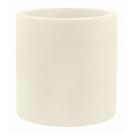 Pot Cylindre diamètre 50 x hauteur 50 cm, simple paroi, Vondom ecru