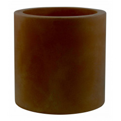 Pot Cylindre diamètre 50 x hauteur 50 cm, double paroi, Vondom bronze