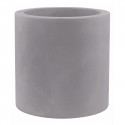 Pot Cylindre diamètre 50 x hauteur 50 cm, simple paroi, Vondom gris argent