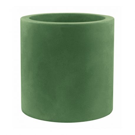Set de 2 pots Cylindre diamètre 50 x hauteur 50 cm, simple paroi, Vondom vert sapin