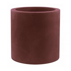Pot Cylindre diamètre 50 x hauteur 50 cm, double paroi, Vondom bordeaux