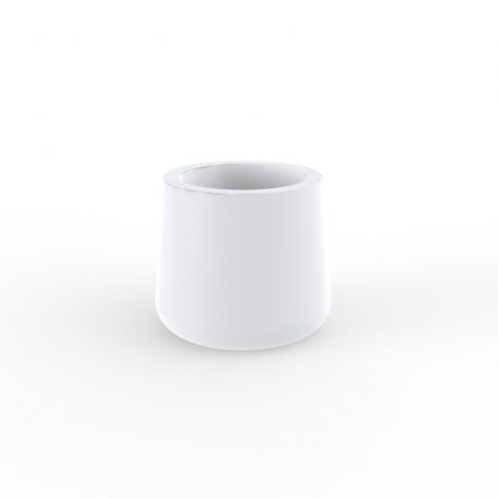 Pot rond ULM simple paroi, blanc, Vondom, 57x57x50 cm
