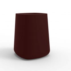 Pot carré Ulm simple paroi, bordeaux, Vondom, 61x61x75 cm