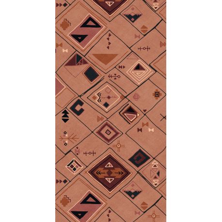 Tapis vinyle Podevache, à motif ethnique Linisa 99 x 198 cm
