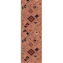 Tapis vinyle à motif ethnique Linisa Podevache 95 x 300 cm