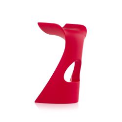 Tabouret de bar design Koncord, Slide Design rouge, hauteur d\'assise 70 cm