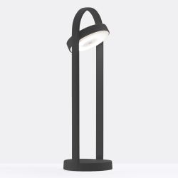Lampe d\'appoint san fil Giravolta, Pedrali noir taille M, H. 50 x D. 15 cm