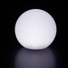 Lampe d\'extérieur Globo Out , Slide Design blanc Diamètre 40 cm