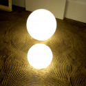 Lampe globe d'intérieur Globo In, Slide Design blanc Diamètre 50 cm