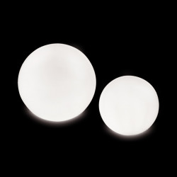 Lampe globe d\'intérieur Globo In, Slide Design blanc Diamètre 60 cm