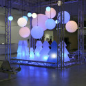 Lampe Globo Hanging Out, Slide Design blanc Diamètre 80 cm