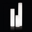 Colonne lumineuse Cilindro Out, Slide Design blanc Diamètre 40 cm