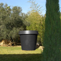 Pot géant Gio Tondo, Slide Design noir H 92 cm