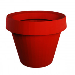 Pot géant Gio Tondo, Slide Design rouge H 92 cm