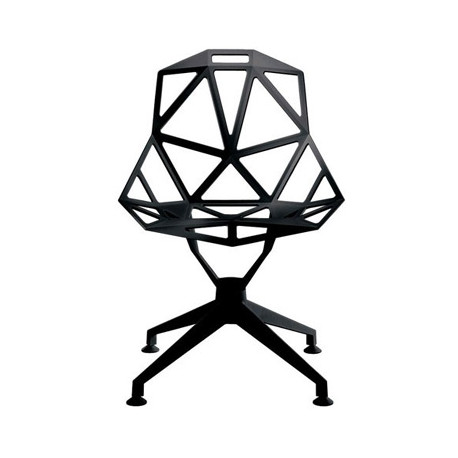 Chaise design One étoile pivotante Magis noir
