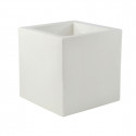 Pot Cube 50x50x50 cm, simple paroi, Vondom blanc