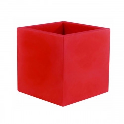 Pot Cubo 50 cm, laqué brillant, Vondom rouge