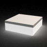 Pouf Quadrat lumineux, Vondom blanc Petit modèle