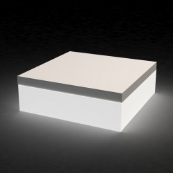 Pouf Quadrat lumineux, Vondom blanc Grand modèle