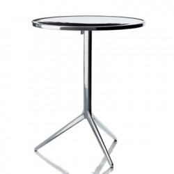 Central, table ronde pliante, Magis aluminium poli D60 cm
