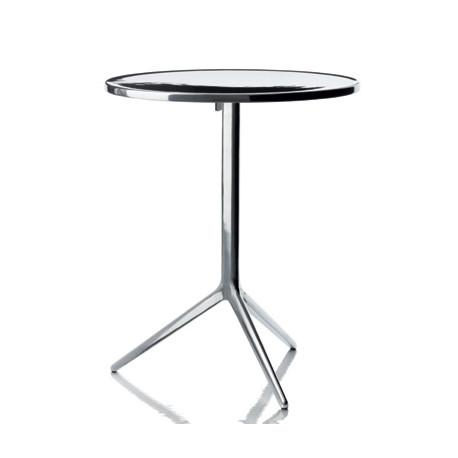 Central, table ronde pliante, Magis aluminium poli D60 cm