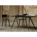 Baguette, grande table à manger design, Magis gris ardoise, noir 205x85 cm
