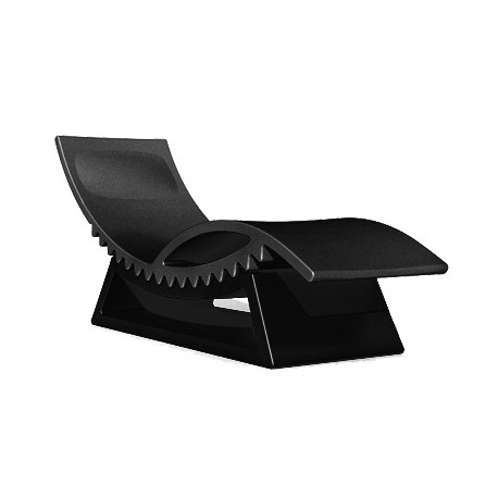Chaise longue et table basse Tic Tac, Slide Design noir
