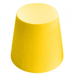 Ali Baba, tabouret design, Slide Design jaune, hauteur d\'assise 43 cm
