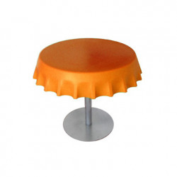 Fizzz, table basse ronde design, Slide Design orange