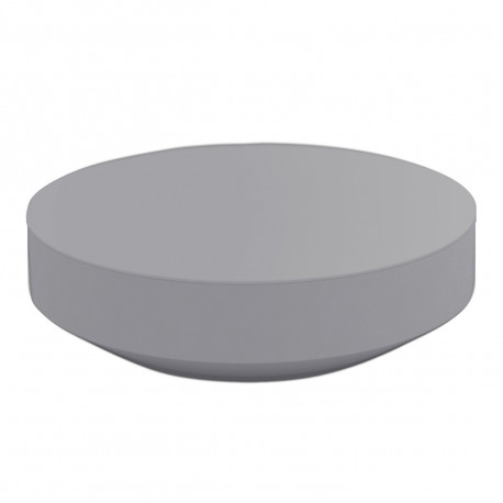 Table basse design ronde Vela diamètre 120cm, Vondom gris acier