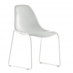 Chaise Day Dream 400, Pedrali blanc, pieds blancs