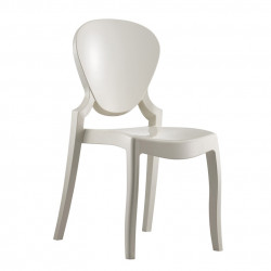 Queen 650 chaise design, Pedrali blanc