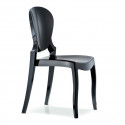 Queen 650 chaise design, Pedrali noir