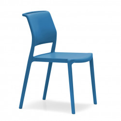 Lot de 4 chaises Ara 310, Pedrali bleu