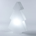 Sapin lumineux Lightree Outdoor, Slide Design blanc Hauteur 100 cm