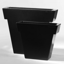 Pot Il Vaso laqué, Slide Design noir Grand modèle laqué