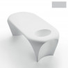 Table basse design Lily avec bac à glace, MyYour gris acier