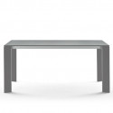 Table Grande Arche, Fast gris métal L220 cm
