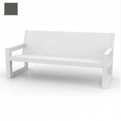 Sofa design Frame, Vondom gris anthracite Mat, avec coussins