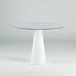 Table ronde Hoplà, Slide design blanc D69xH72 cm