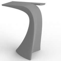 Table haute design Wing, Vondom, gris acier Mat