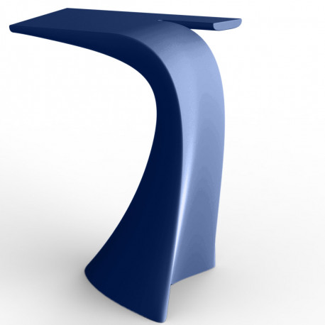 Table haute design Wing, Vondom bleu Mat