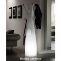 Porte-manteau arbre design Godot, Plust Collection blanc, embouts noirs Mat