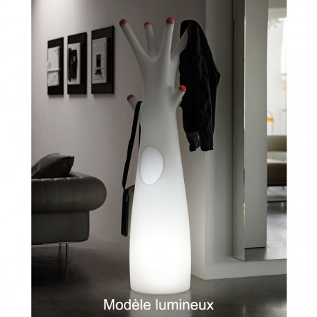 Porte-manteau arbre design Godot, Lumineux à ampoule pour l'intérieur, Plust Collection, embouts rouge