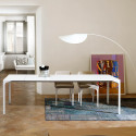 Table Armando rectangulaire, Midj blanc 160x90 cm