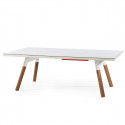 Table à manger ou Table de ping pong You & Me, RS Barcelona blanc 180x100 cm